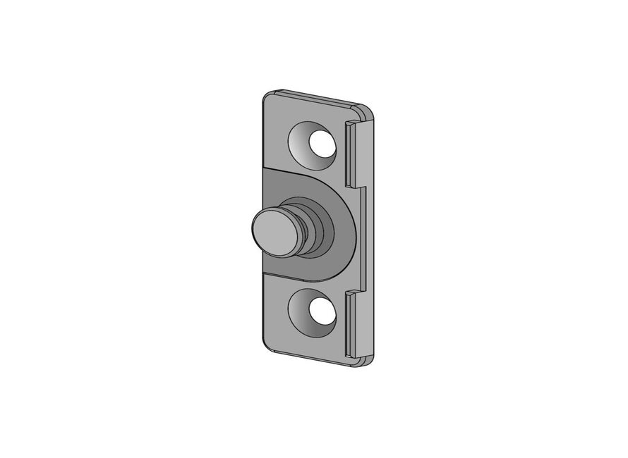 S2 NT/RHS kozijnplaat 50x20 mm tbv